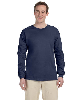 Fruit of the Loom Lightweight Long Sleeve T-Shirt 4930 | Denim - Front