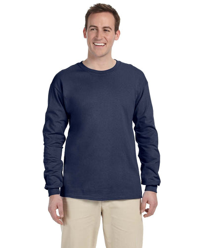 Fruit of the Loom Lightweight Long Sleeve T-Shirt 4930 | Denim - Front