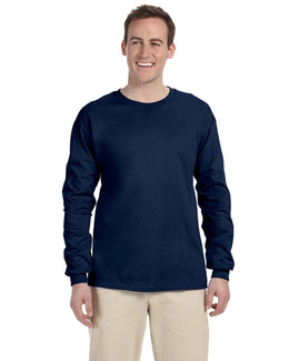 Fruit of the Loom Lightweight Long Sleeve T-Shirt 4930 | J Navy - Front