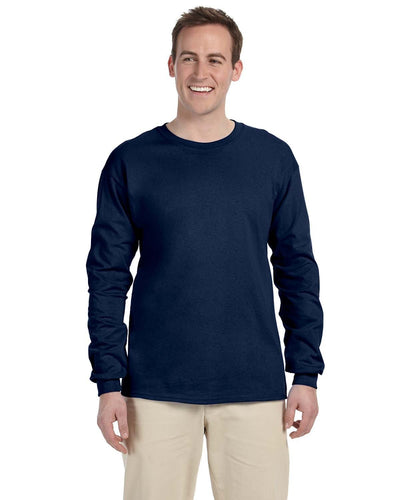 Fruit of the Loom Lightweight Long Sleeve T-Shirt 4930 | J Navy - Front