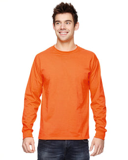 Fruit of the Loom Lightweight Long Sleeve T-Shirt 4930 | Safety Orange - Front