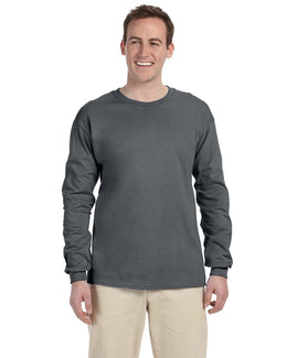Fruit of the Loom Lightweight Long Sleeve T-Shirt 4930 | Charcoal Grey - Front