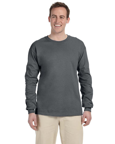 Fruit of the Loom Lightweight Long Sleeve T-Shirt 4930 | Charcoal Grey - Front