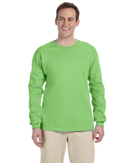 Fruit of the Loom Lightweight Long Sleeve T-Shirt 4930 | Kiwi - Front