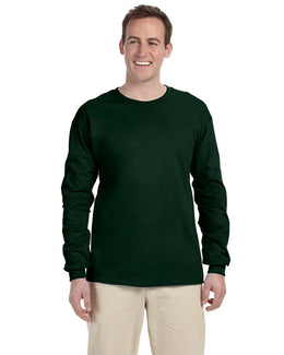 Fruit of the Loom Lightweight Long Sleeve T-Shirt 4930 | Forest Green - Front