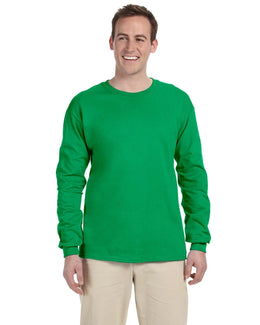 Fruit of the Loom Lightweight Long Sleeve T-Shirt 4930 | Kelly - Front