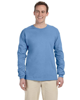 Fruit of the Loom Lightweight Long Sleeve T-Shirt 4930 | Columbia Blue - Front