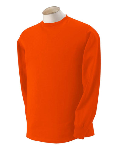 Fruit of the Loom Lightweight Long Sleeve T-Shirt 4930 | Burnt Orange - Front