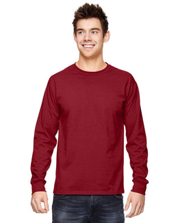 Fruit of the Loom Lightweight Long Sleeve T-Shirt 4930 | Crimson - Front