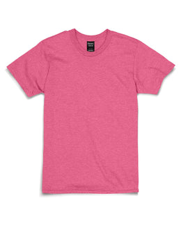 Hanes Combed Cotton T-Shirt 4980 | Wow Pink Heather - Front