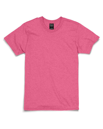 Hanes Combed Cotton T-Shirt 4980 | Wow Pink Heather - Front