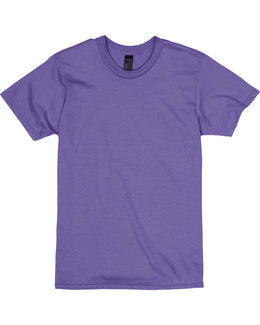 Hanes Combed Cotton T-Shirt 4980 | Purple - Front