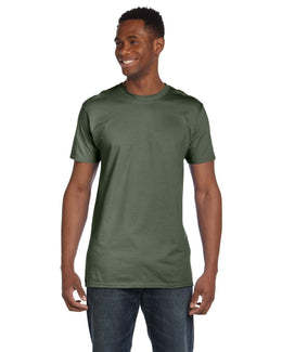 Hanes Combed Cotton T-Shirt 4980 | Fatigue Green - Front