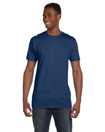 Hanes Combed Cotton T-Shirt 4980 | Heather Navy - Front