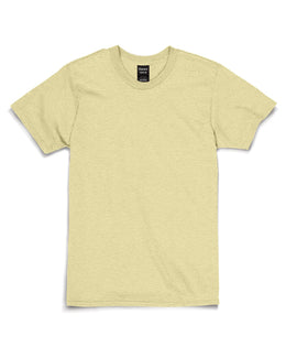 Hanes Combed Cotton T-Shirt 4980 | Lemon Mrngue Hth - Front