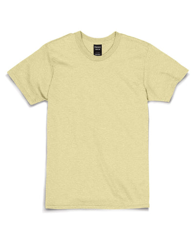 Hanes Combed Cotton T-Shirt 4980 | Lemon Mrngue Hth - Front
