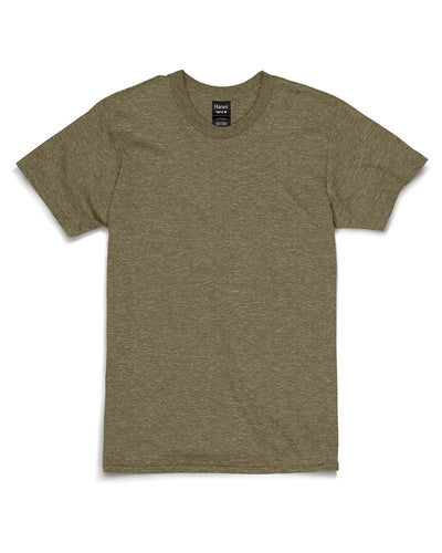 Hanes Combed Cotton T-Shirt 4980 | Oregano Heather - Front