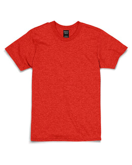 Hanes Combed Cotton T-Shirt 4980 | Poppy Heather - Front