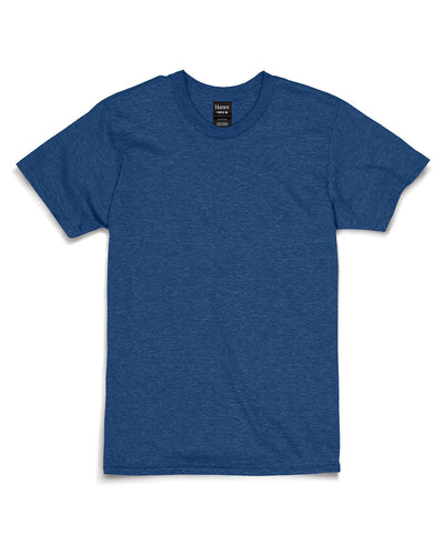 Hanes Combed Cotton T-Shirt 4980 | Regal Navy Hthr - Front