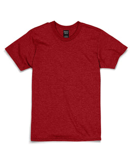 Hanes Combed Cotton T-Shirt 4980 | Red Pepper Hthr - Front