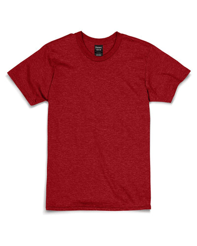 Hanes Combed Cotton T-Shirt 4980 | Red Pepper Hthr - Front