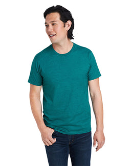 Hanes Combed Cotton T-Shirt 4980 | Jade Pine Heathr - Front
