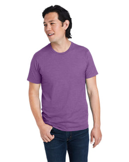 Hanes Combed Cotton T-Shirt 4980 | Purple Rain Hthr - Front