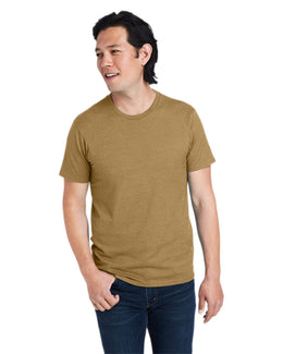 Hanes Combed Cotton T-Shirt 4980 | Brown Sugar Hthr - Front