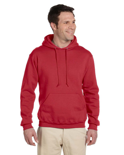 Jerzees SuperSweats Hooded Pullover Sweatshirt 4997 | True Red - Front