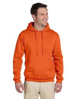 Jerzees SuperSweats Hooded Pullover Sweatshirt 4997 | Safety Orange - Front