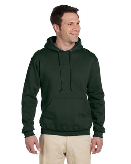 Jerzees SuperSweats Hooded Pullover Sweatshirt 4997 | Forest Green - Front