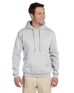 Jerzees SuperSweats Hooded Pullover Sweatshirt 4997 | Ash - Front