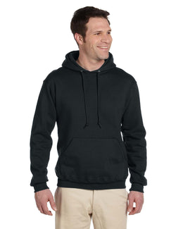 Jerzees SuperSweats Hooded Pullover Sweatshirt 4997 | Black - Front
