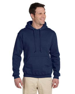Jerzees SuperSweats Hooded Pullover Sweatshirt 4997 | J Navy - Front