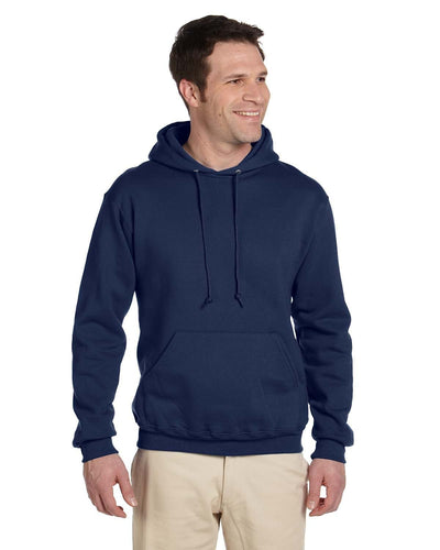 Jerzees SuperSweats Hooded Pullover Sweatshirt 4997 | J Navy - Front