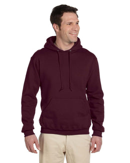 Jerzees SuperSweats Hooded Pullover Sweatshirt 4997 | Maroon - Front