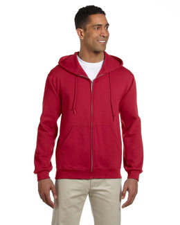 Jerzees Super Sweats 50/50 Full-Zip Hoodie 4999 | True Red - Front