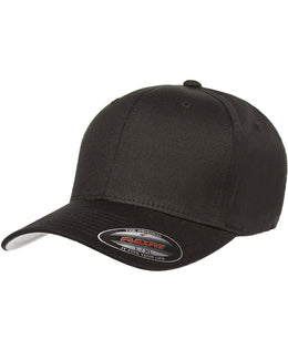 Yupoong 6-Panel Structured Mid-Profile Cap 5001 | Black - Front