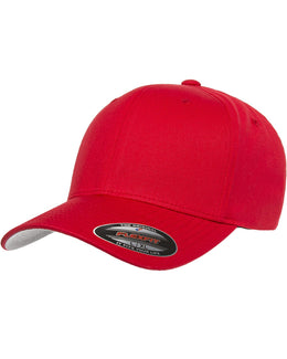 Yupoong 6-Panel Structured Mid-Profile Cap 5001 | Red - Front