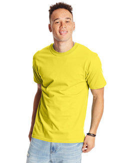Hanes Beefy-T T-Shirt 5180 | Yellow - Front