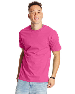 Hanes Beefy-T T-Shirt 5180 | Wow Pink - Front