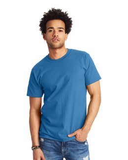 Hanes Beefy-T T-Shirt 5180 | Denim Blue - Front