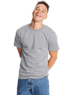 Hanes Beefy-T T-Shirt 5180 | Light Steel - Front