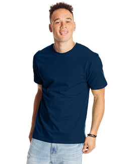 Hanes Beefy-T T-Shirt 5180 | Navy - Front