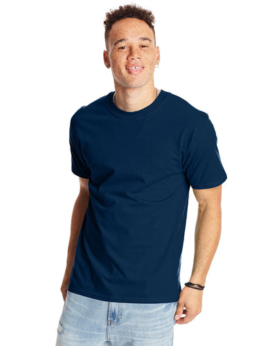 Hanes Beefy-T T-Shirt 5180 | Navy - Front