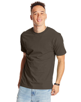 Hanes Beefy-T T-Shirt 5180 | Dark Chocolate - Front