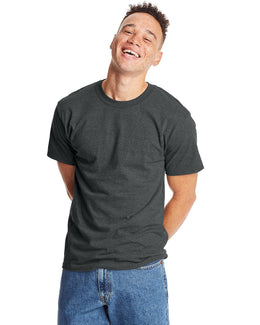 Hanes Beefy-T T-Shirt 5180 | Charcoal Heather - Front