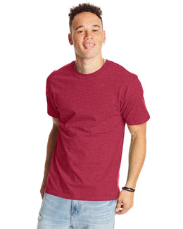 Hanes Beefy-T T-Shirt 5180 | Heather Red - Front