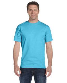 Hanes Beefy-T T-Shirt 5180 | Blue Horizon - Front