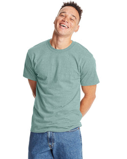 Hanes Beefy-T T-Shirt 5180 | Cln Mint Ppr Hth - Front